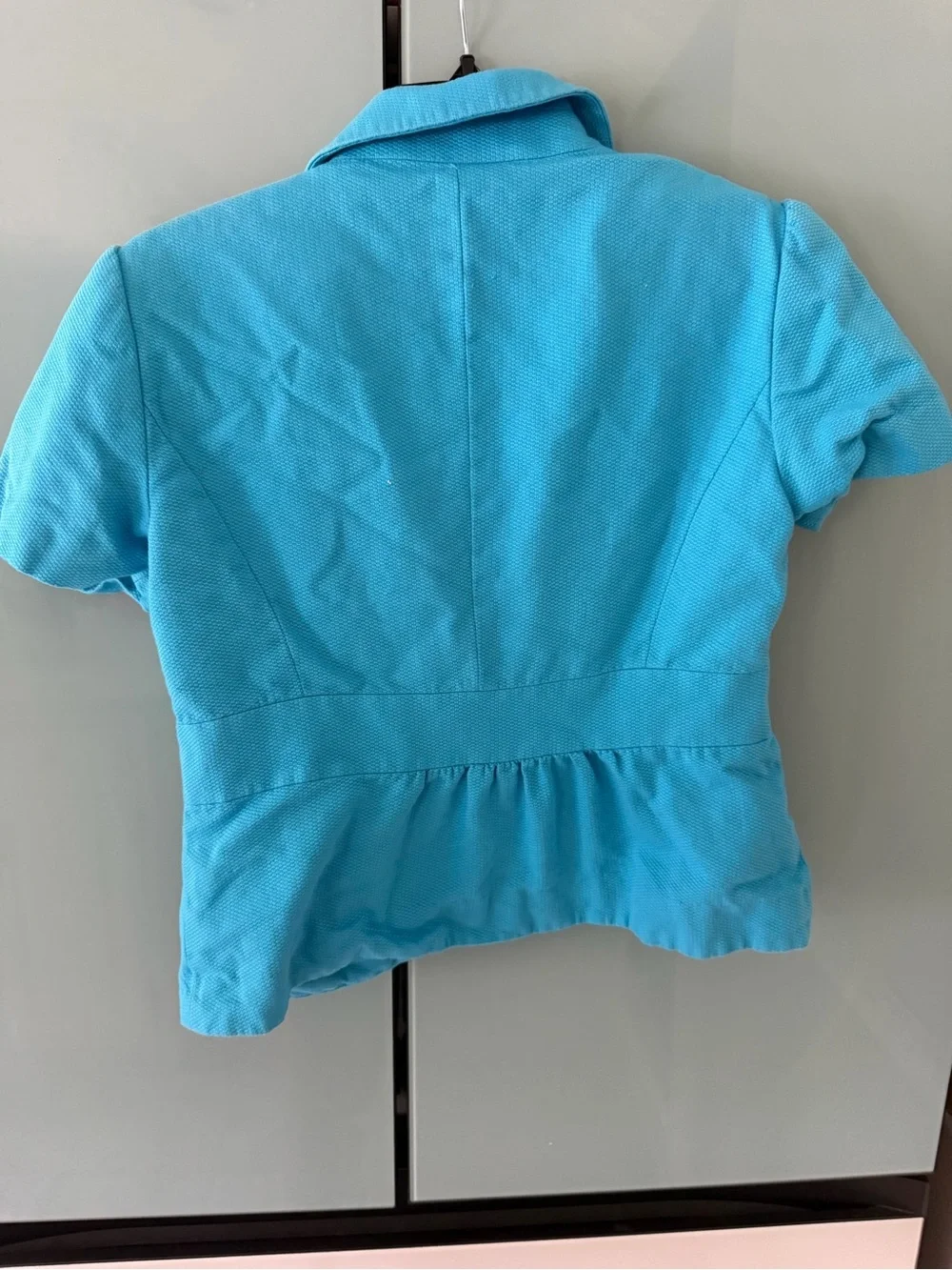Michael Kors Turquoise Short-Sleeve Blazer